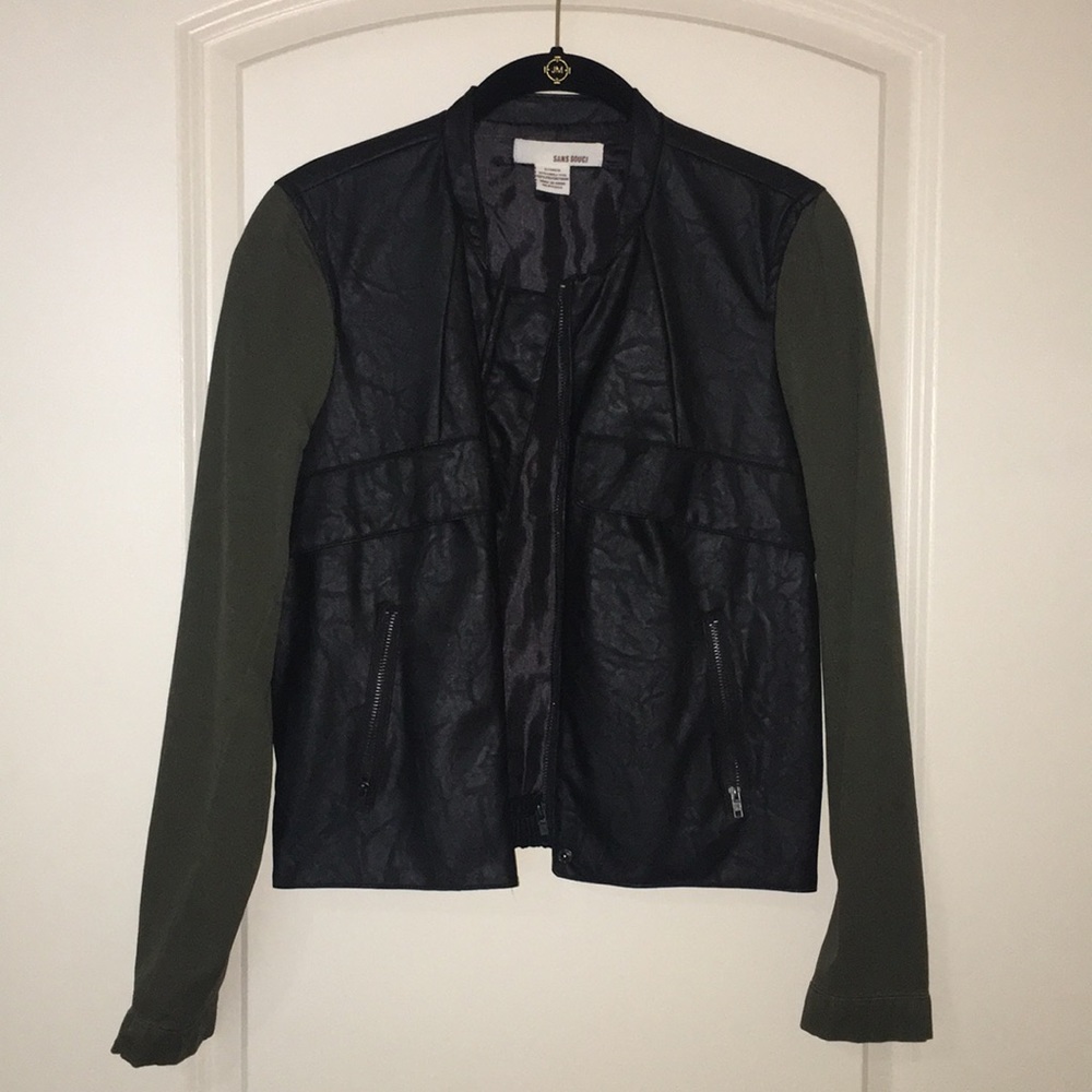 Black and Olive green jacket